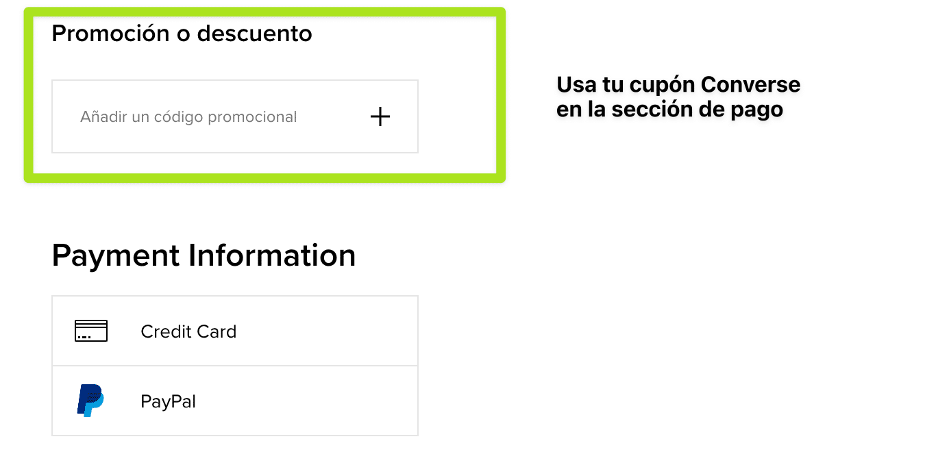 Descuento en converse sale