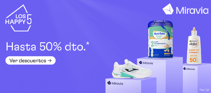 Códigos descuento Miravia