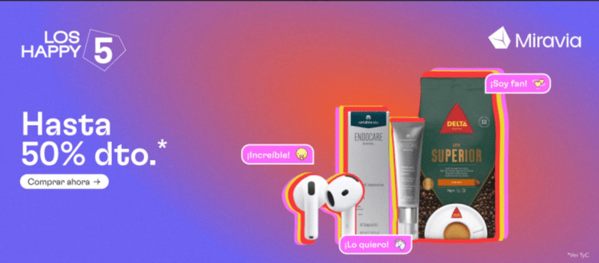 Códigos descuento Miravia